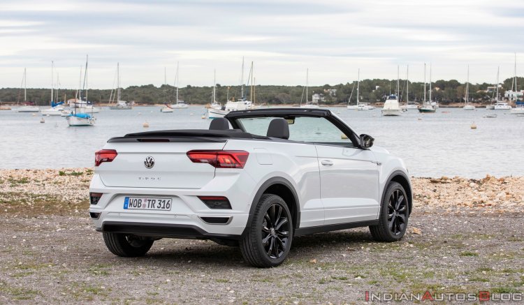 Vw T Roc Cabriolet White Rear Quarters
