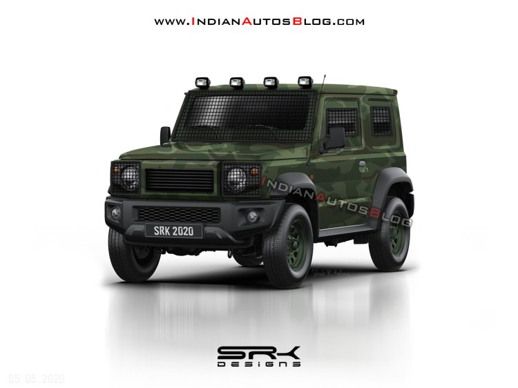 2021 Maruti Gypsy Army Jimny Rendering