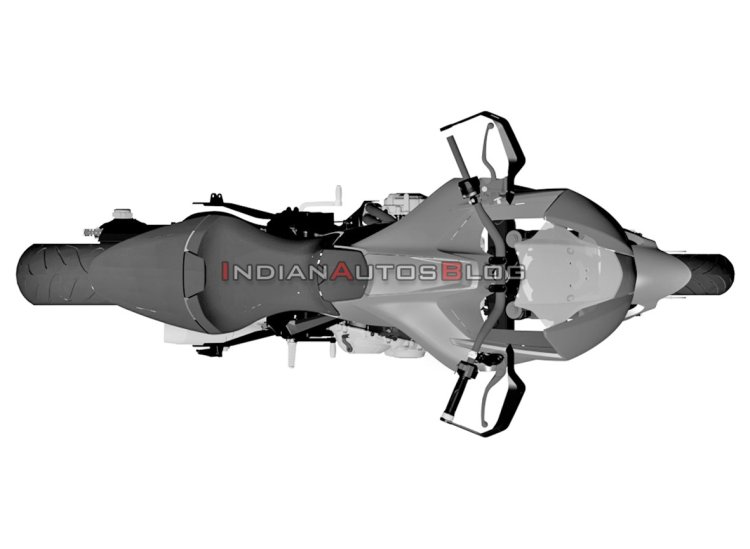 Honda Middleweight Adv Patent Image Top View