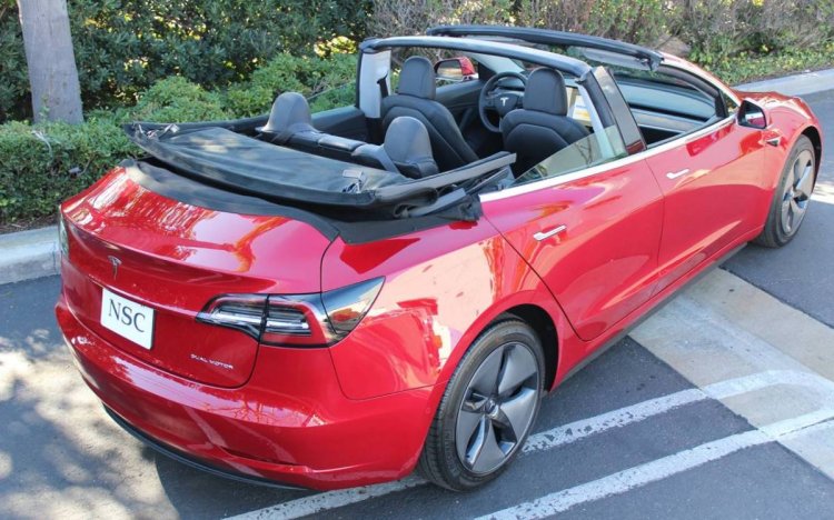 Convertible Tesla Model 3