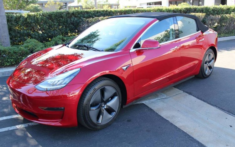 Convertible Tesla Model 3