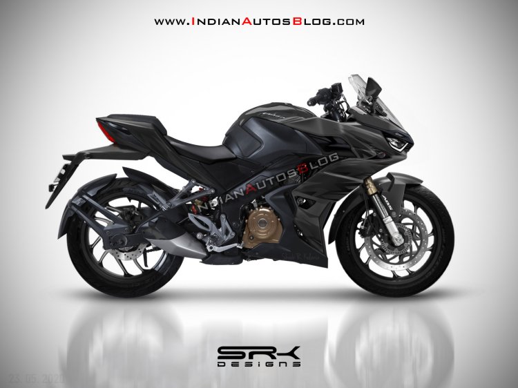 Bajaj Pulsar Rs400 Rendering Black