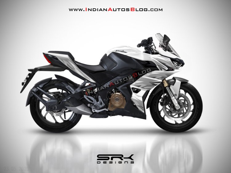 Bajaj Pulsar Rs400 Rendering White