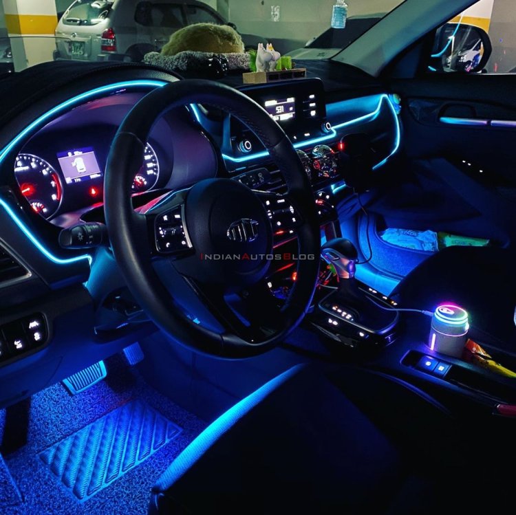 Custom Kia Seltos Modified Dashboard Mood Light