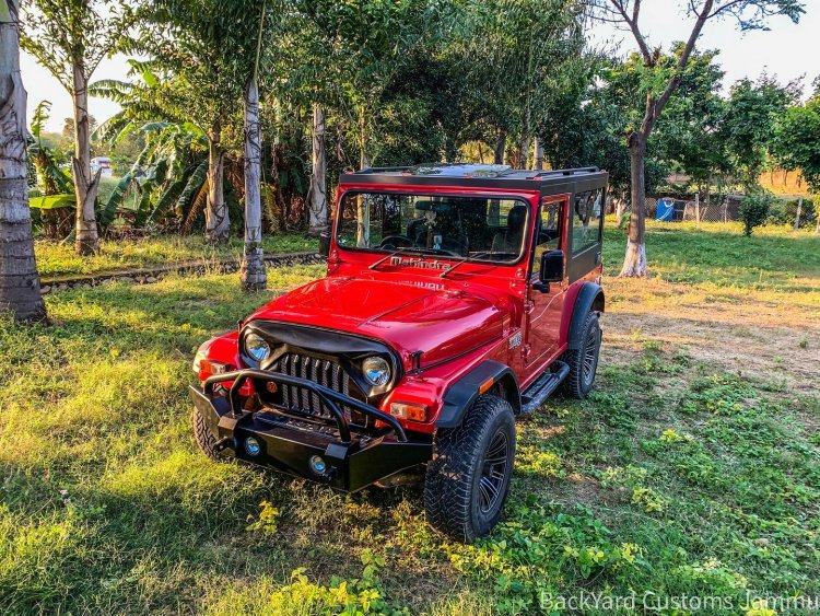 Customised Mahindra Thar front three quarter