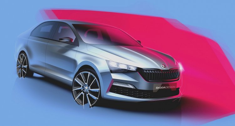 2020 Skoda Rapid Front Quarters Teaser