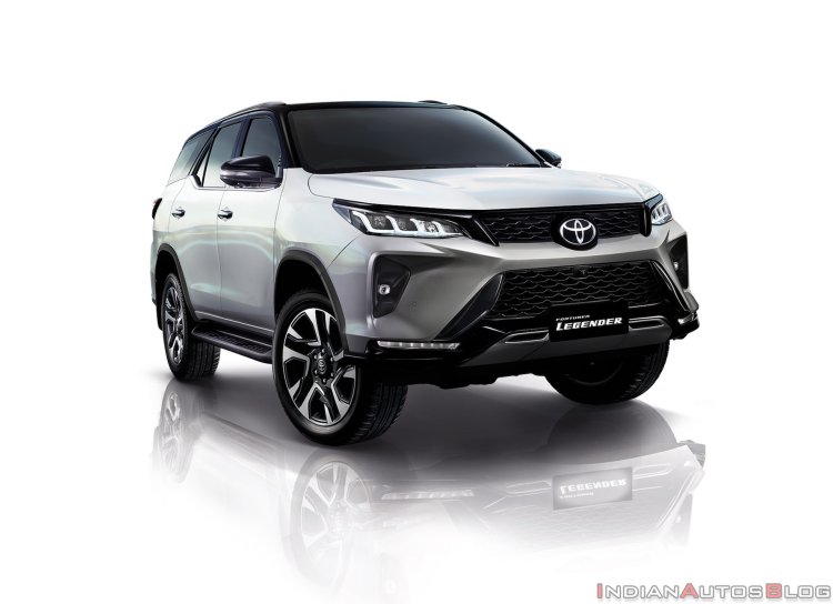 Toyota Fortuner Legender White Black Front Quarter