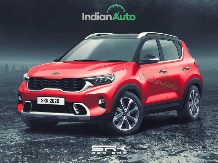 Kia Sonet Render Front Three Quarter