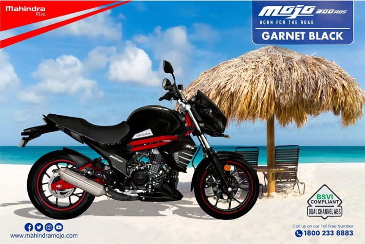 Bs6 Mahindra Mojo 300 Abs Garnet Black