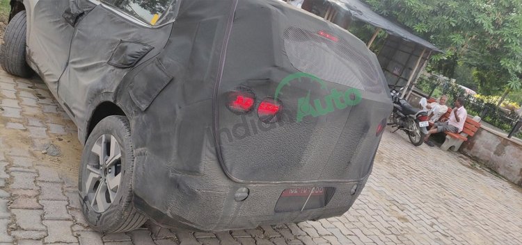 Kia Sonet Spy Shot Rear 3 Quarter