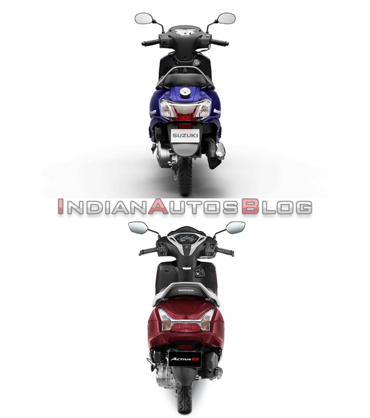 Access 125 vs Activa 125 - rear