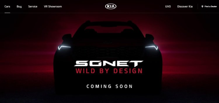 Kia Sonet Officially Showcased On Kia Website