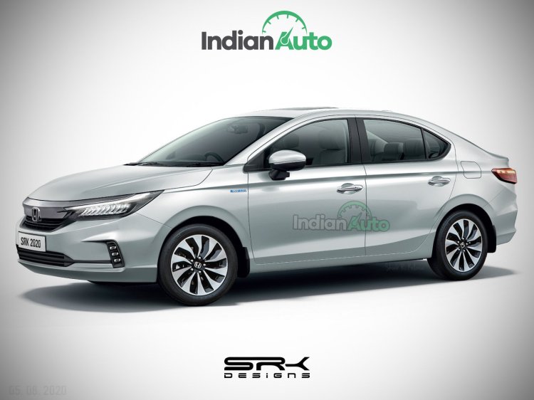 Honda City Hybrid Front Three Quarters Render