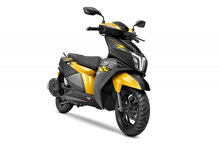 Tvs Ntorq 125 Race Edition Yellow Black Front riggt 