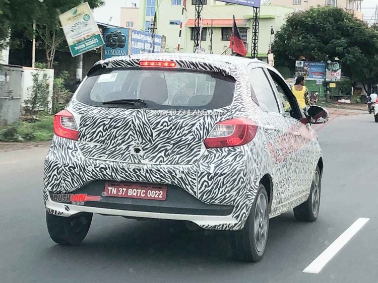 Tata Tiago Turbo Petrol Spy Shot Rear