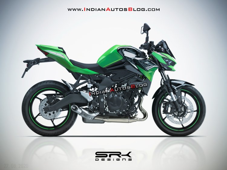 Kawasaki Ninja ZX R Based Naked Z R Imagined IAB Rendering