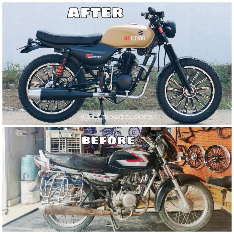 Humble Bajaj CT 100 modified into a scrambler, looks wilder | LaptrinhX