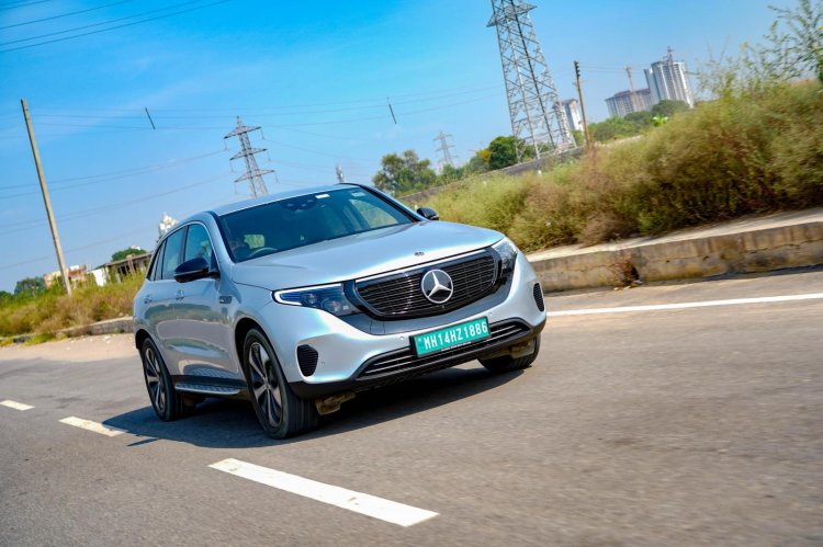 Mercedes Benz Eqc Action Shot