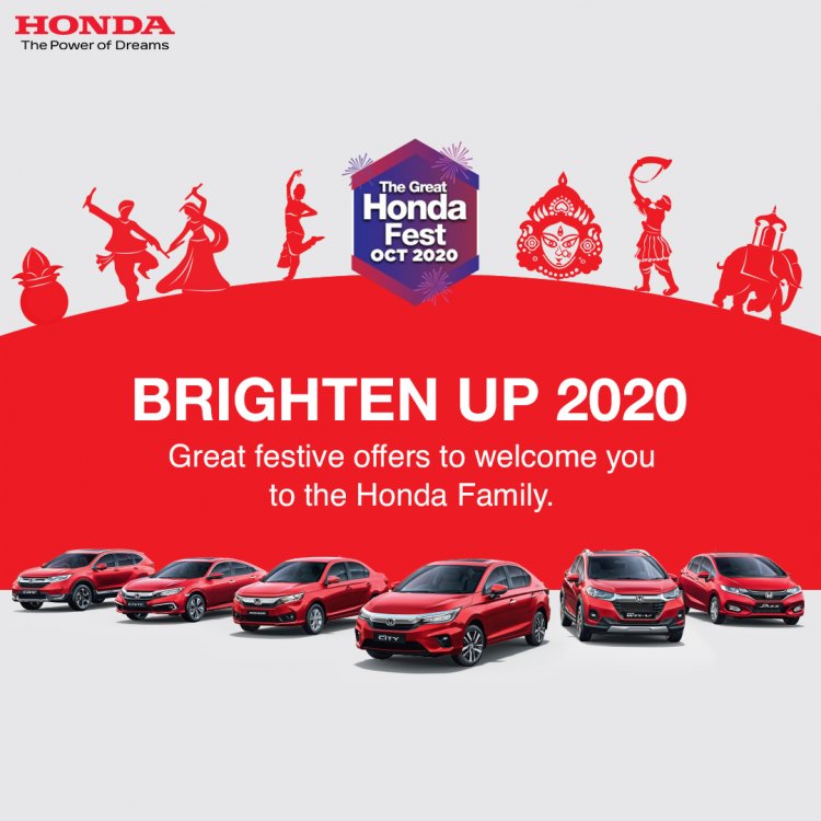 Honda cars available at several exciting offers under The Great Honda Fest
