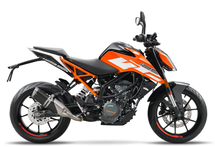 2021 Ktm 125 Duke Orange Right Side