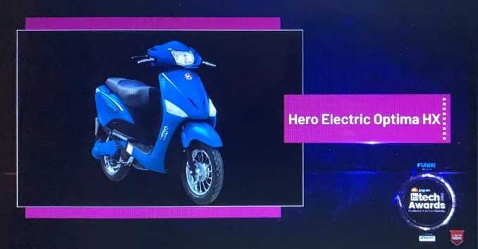 Hero Electric Optima Hx Wins Hitech Awards