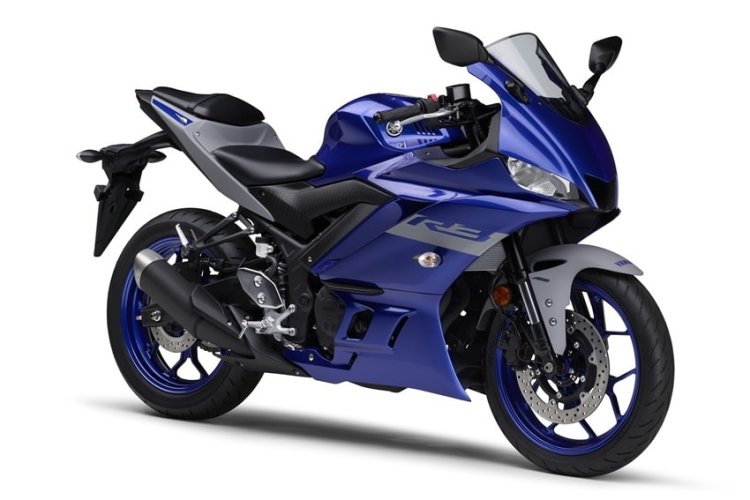 2021 Yamaha R3 Blue Front Right