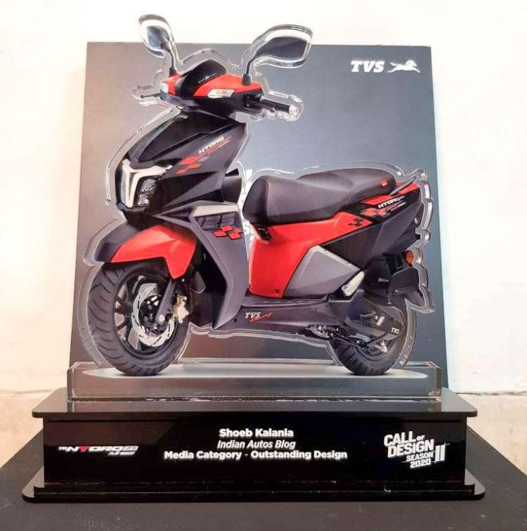 Tvs Ntorq Call Of Design Season 2 Trophy