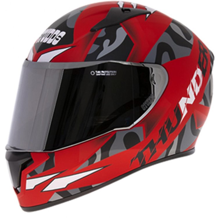 Studds Thunder D7 Decor Gloss Red