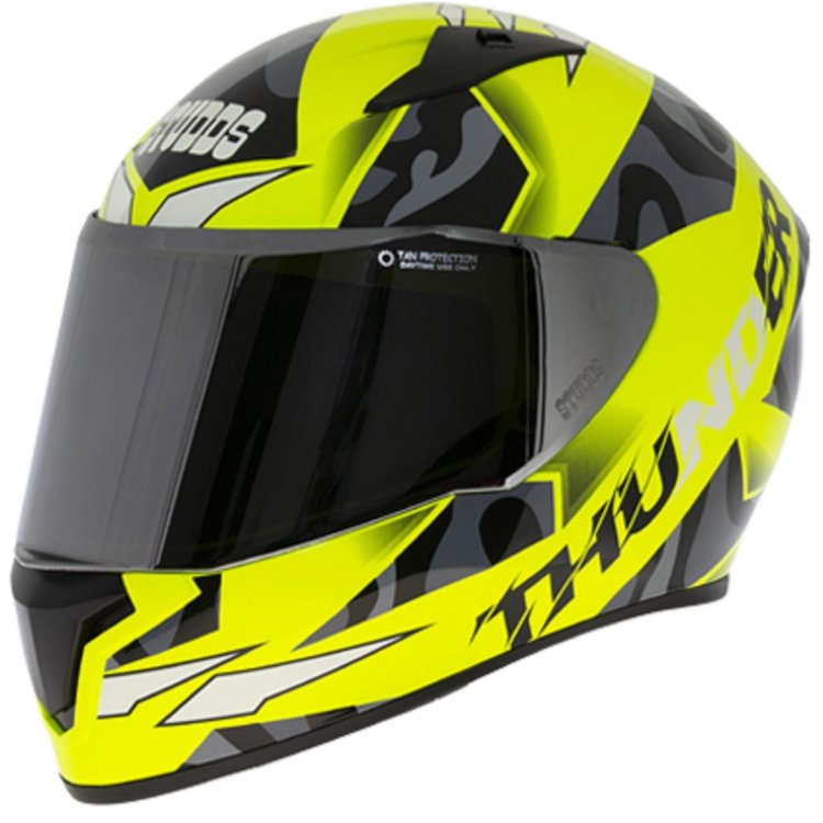 Studds Thunder D7 Decor Neon Yellow