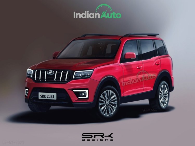 2021 Mahindra Scorpio Front 3 Quarters Rendering F