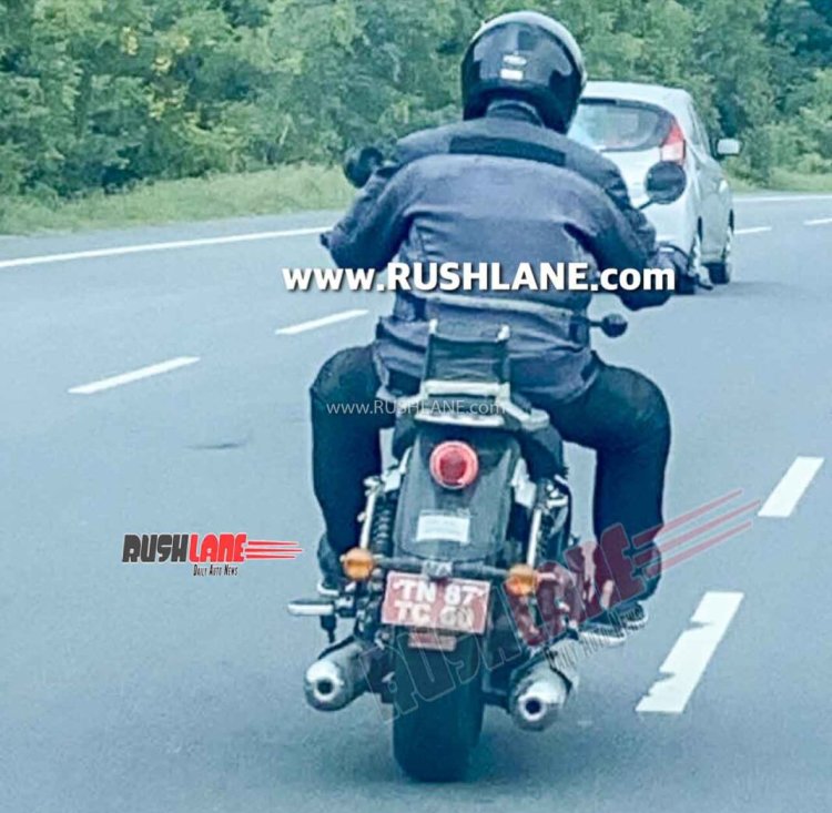 650cc Royal Enfield Cruiser Rear Spied Jan 2021