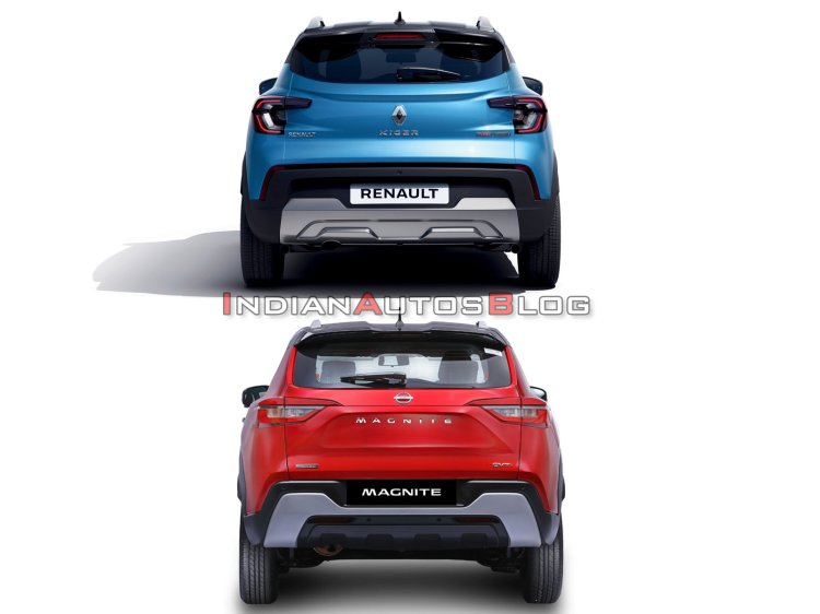 Renault Kiger Nissan Magnite Rear