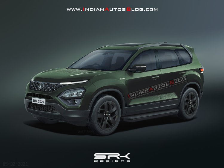 2021 Tata Safari Camo Edition Rendering