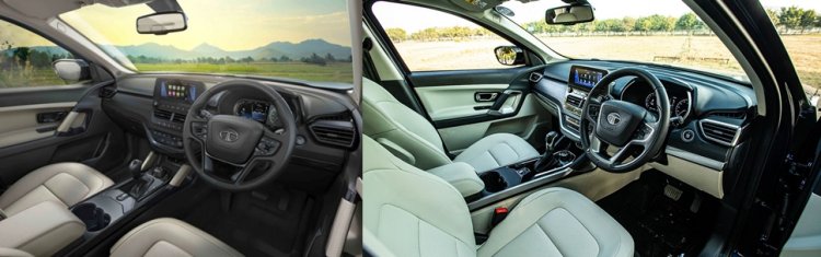 Tata Safari Vs Adventure Persona Interior