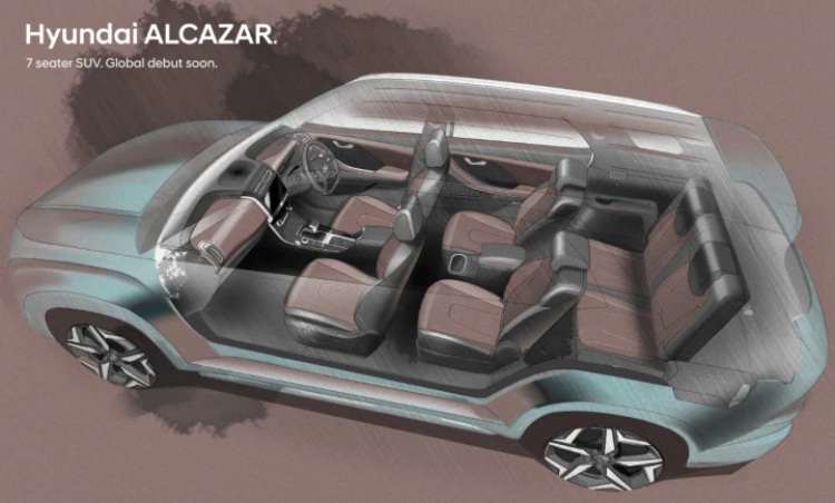 Hyundai Alcazar Interior Teaser
