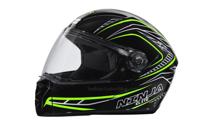Studds Ninja Elite Super D5 Decor Helmet Black Wit