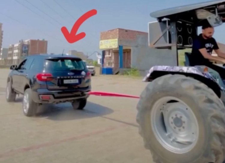 Ford Endeavour Vs Tractor Tug Of War