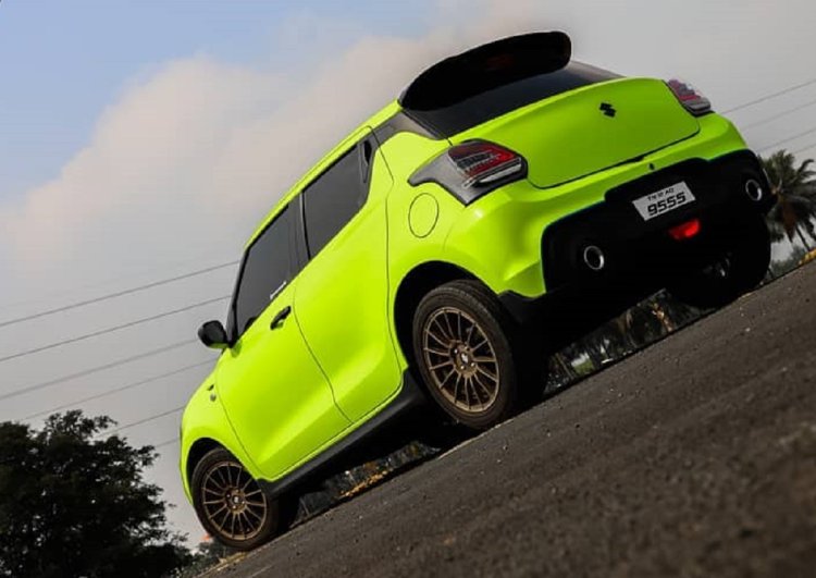 Modified Maruti Swift Lxi Rear 3 Quarters