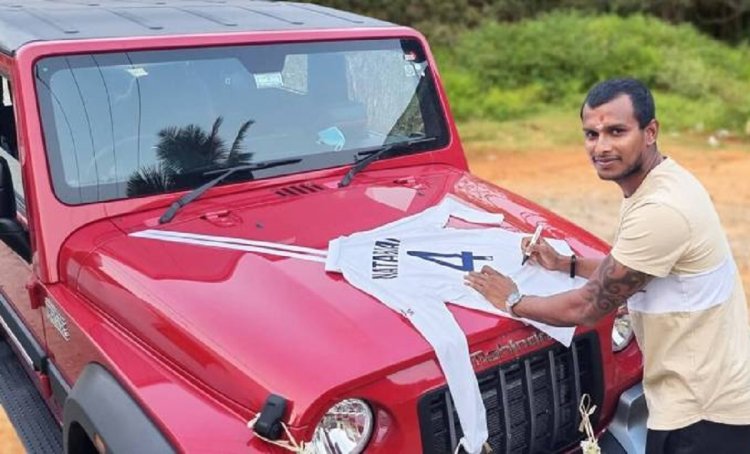 T Nataraj Mahindr Thar Front 3 Quarters