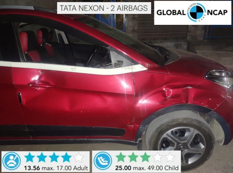 Tata Nexon Accident Side View