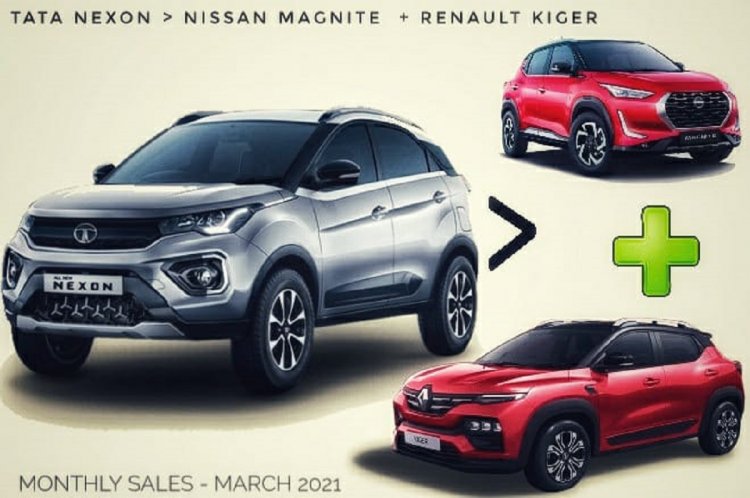 Tata Nexon sells Nissan Magnite and Renault Kig
