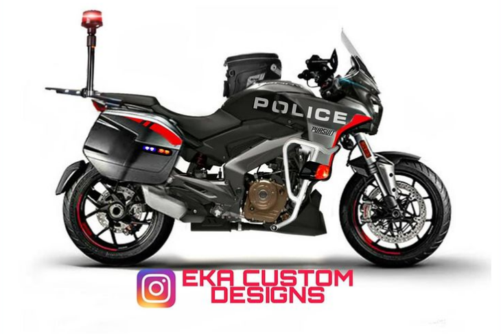 Bajaj Dominate 400 Police Cruiser Render