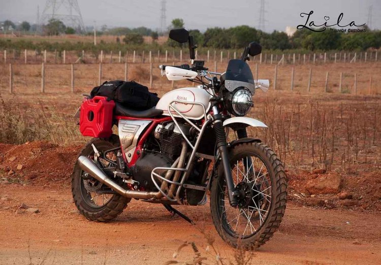 Modified Interceptor 650 Front Quarter