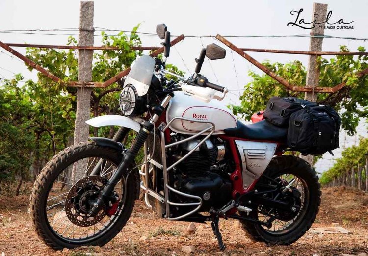 Modified Interceptor 650 Outdoors