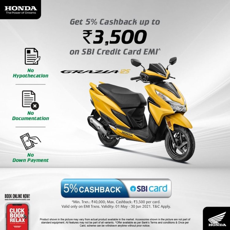 Honda Grazia Offer May Jun 21