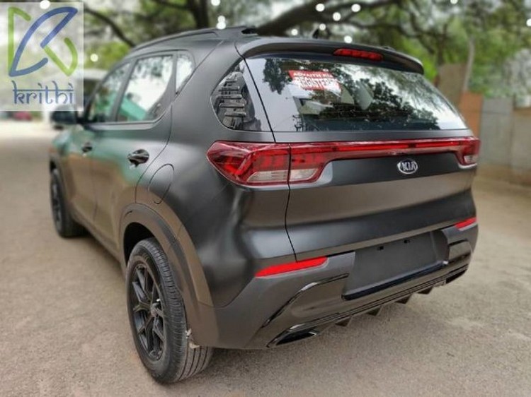 Rear Side View Of Kia Sonet