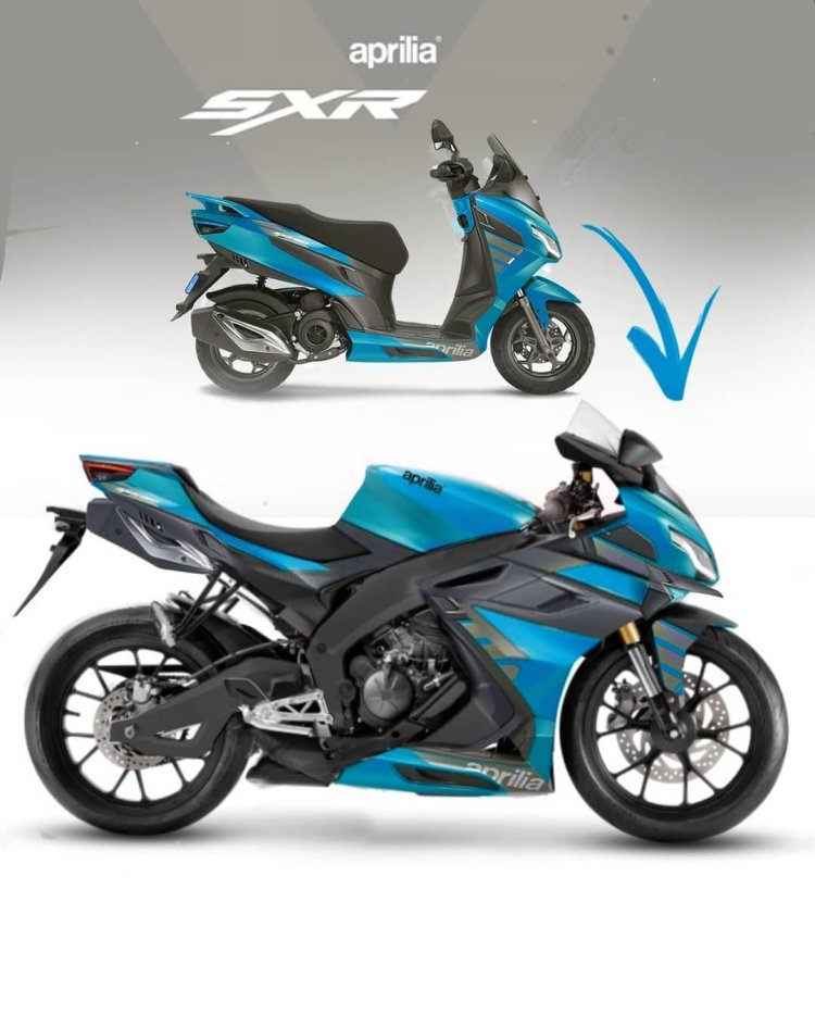 Aprilia Sxr 160 Sportbike Concept Blue