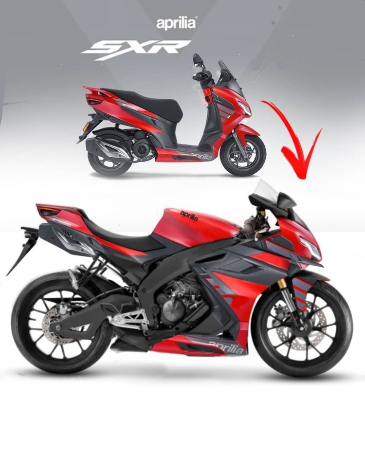 Aprilia Sxr 160 Sportbike Concept Red