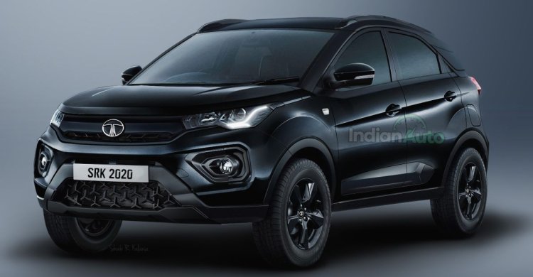 Tata Nexon Ev Dark Edition Front Three Quarters