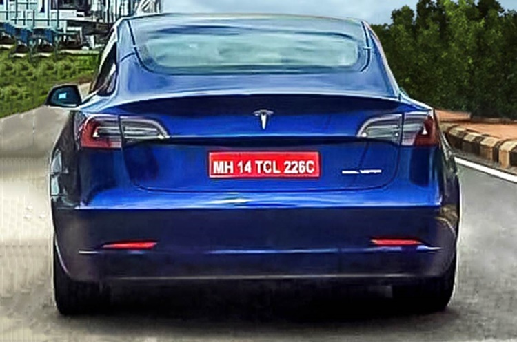 Tesla Model 3 Finally Spotted Testing On Indian Soil For First Time